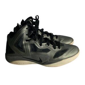 Nike Zoom Hyperfuse Men’s 11.5 Black Athletic Basketball Training Shoes Sneakers